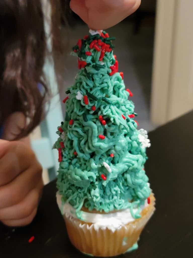 Christmas Tree, Cupcake, Baking